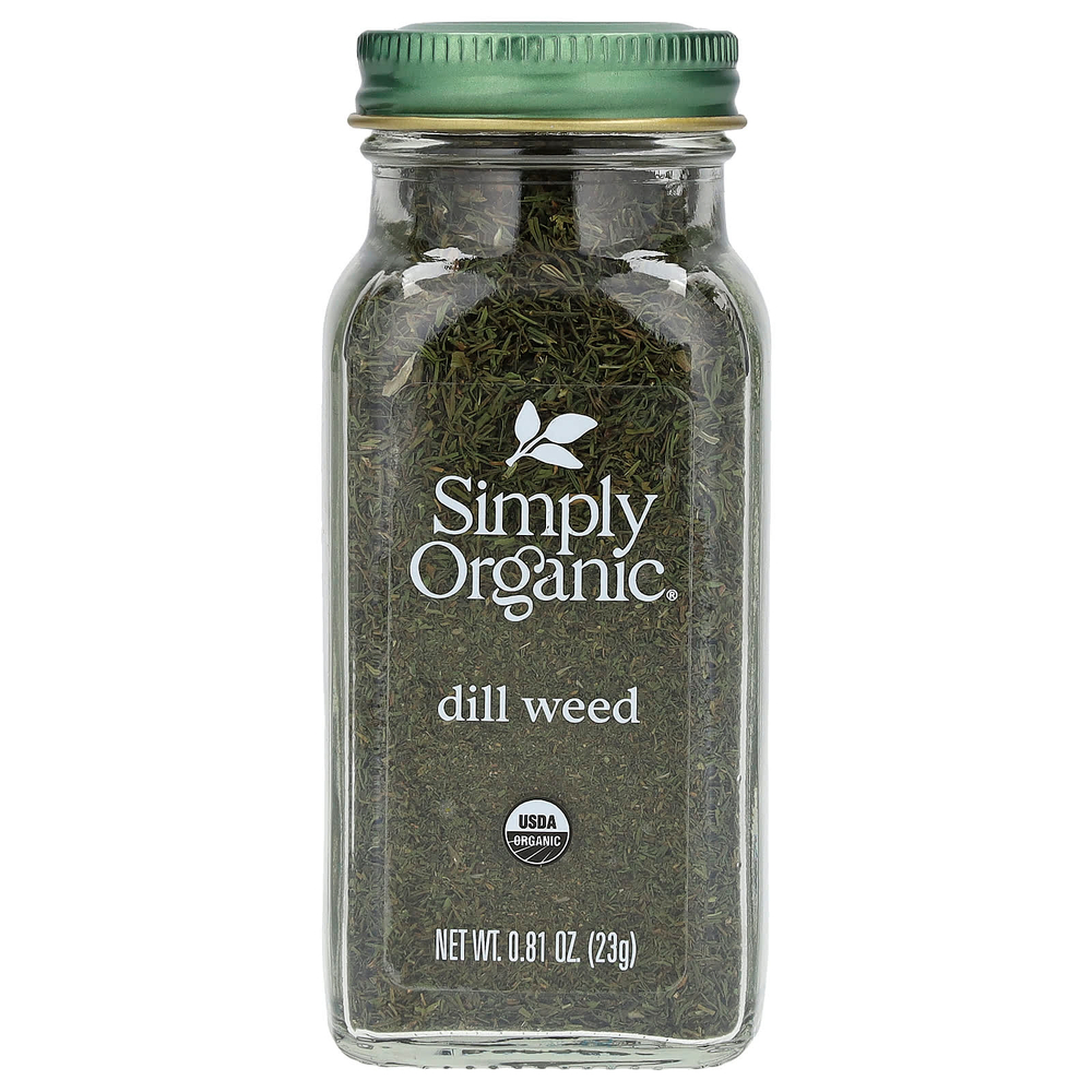 Simply Organic, укроп, 23 г (0,81 унции)