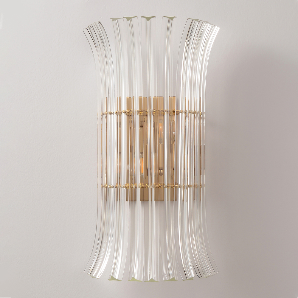 Бра Crystal Lux CASCADA AP2 BRASS