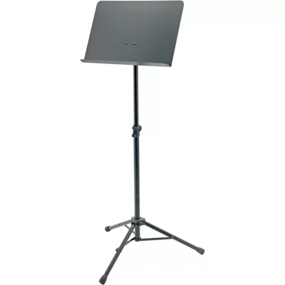 K&amp;M 11960-000-55 пюпитр оркестровый на треноге, р-р 49х34х5 см, высота 74-127 см, разборный, чёрный