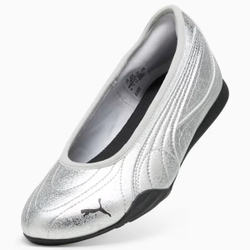 PUMA Кроссовки-балетки Catch Metallic Whisper, серебряный