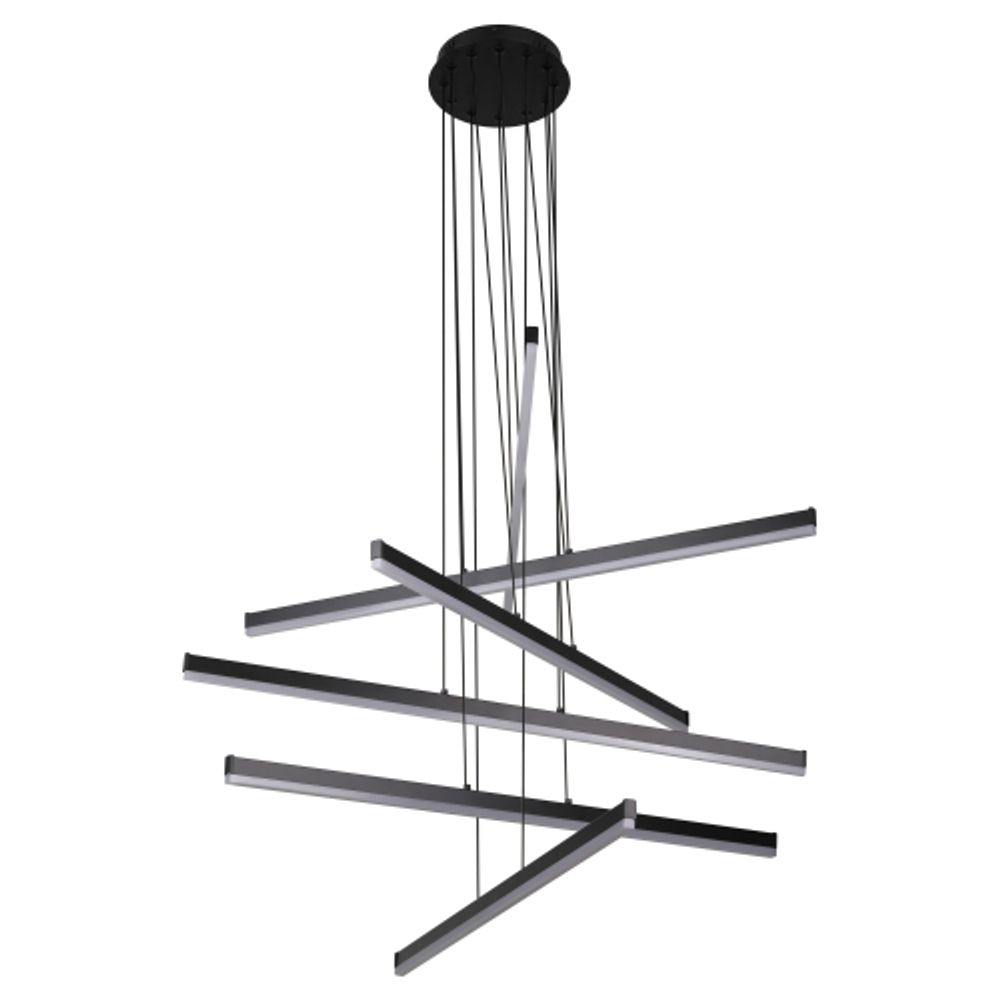 Светильник подвесной (подвес) Rivoli Mabel 6183-201 LED 120 Вт 3000-6000К чёрный светодиодный с пультом | Rivoli