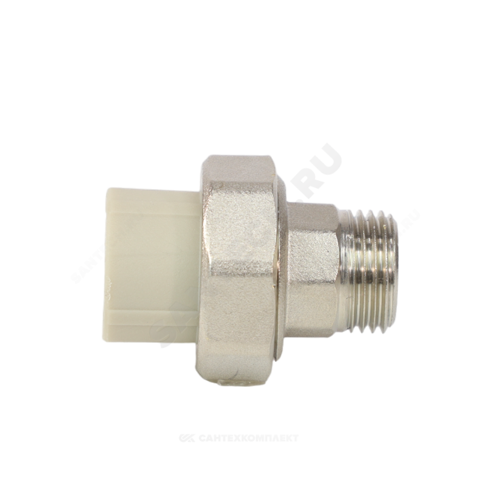 Муфта PP-R комбинированная разъемная серая Дн 63х2" НР VALFEX 10156050Г