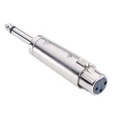 Adam Hall 7873 - адаптер XLR (F) - TRS 6.3 mm mono (M), серебристый