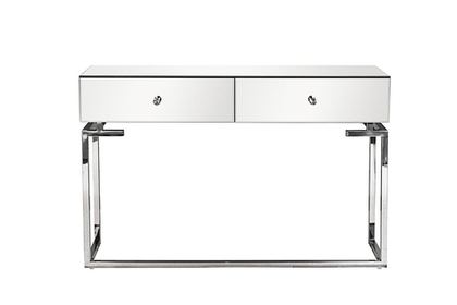Консоль с ящиками в приxожую 77x35x120см Garda Decor зеркальный фасад