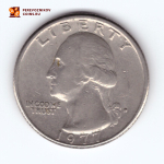 1/4 доллара 1977 (D). США. Медно-никель F-VF