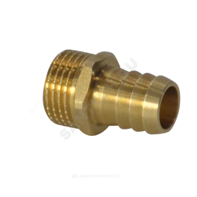 Переходник штуцерный латунь неразъемный для шланга Дн 20х3/4" НР SantechSystems