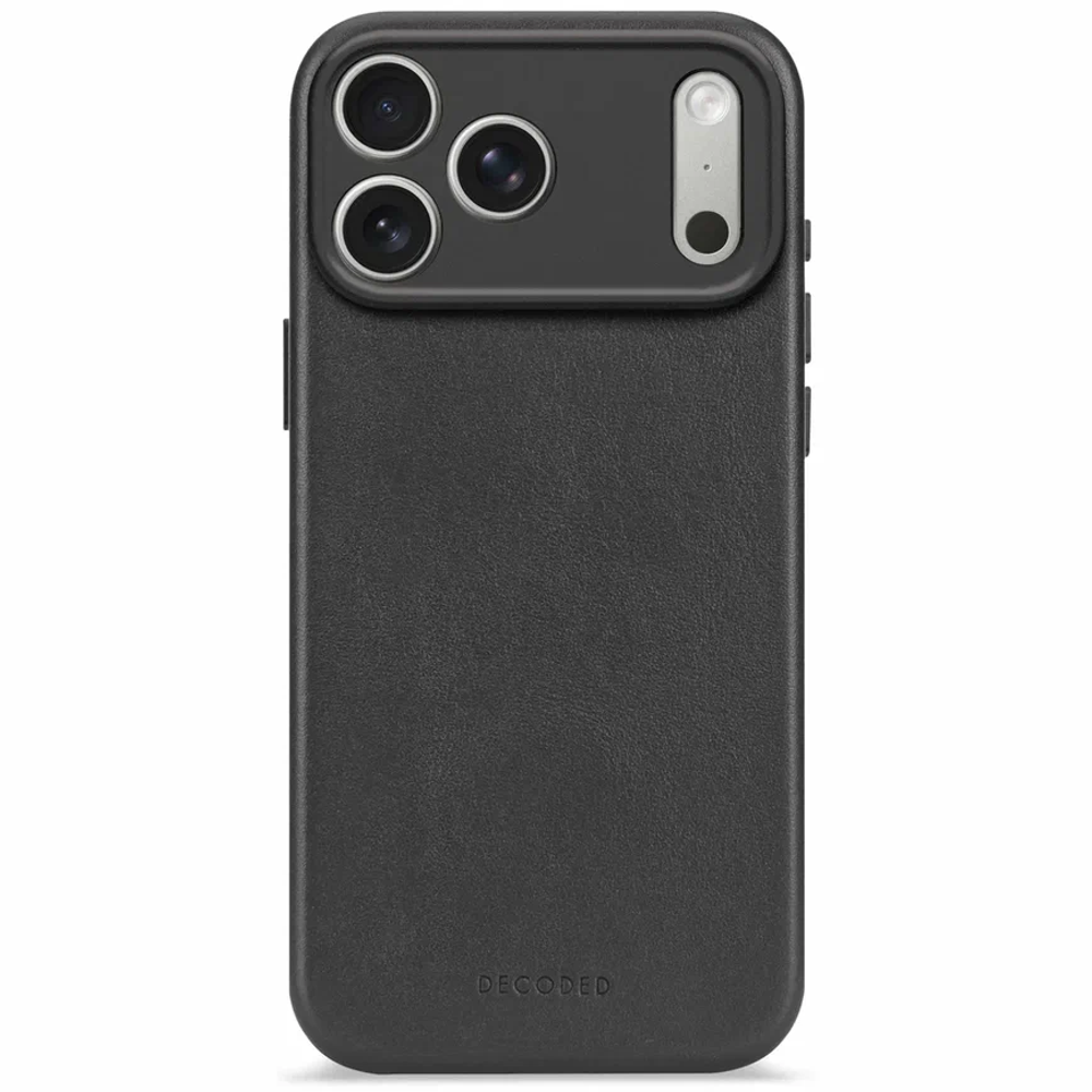 Чехол Decoded Leather Backcover для iPhone 17 Pro Max черный