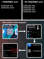 Дизайнерский чехол-книжка из кожи для SAMSUNG GALAXY A52 / A52s с кошельком, 5 слотами для карт и подставкой