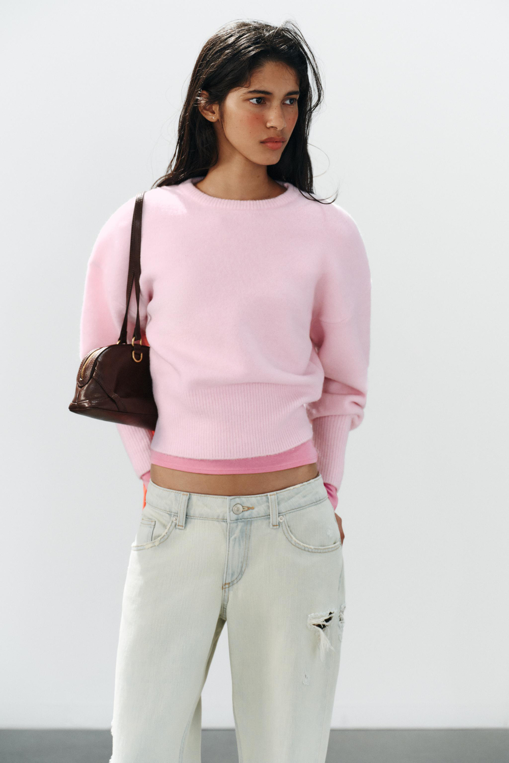 СВИТЕР ИЗ МЯГКОГО ТРИКОТАЖА — ZARA