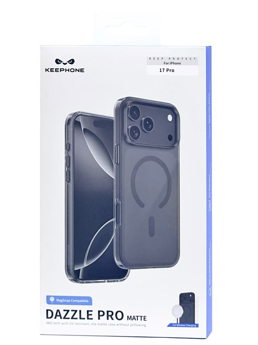 Накладка для i-Phone 17 Pro Keephone Dazzle Pro MagSnap черный