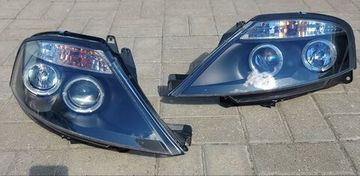Передние фары ANGEL EYES BLACK для Citroen C3