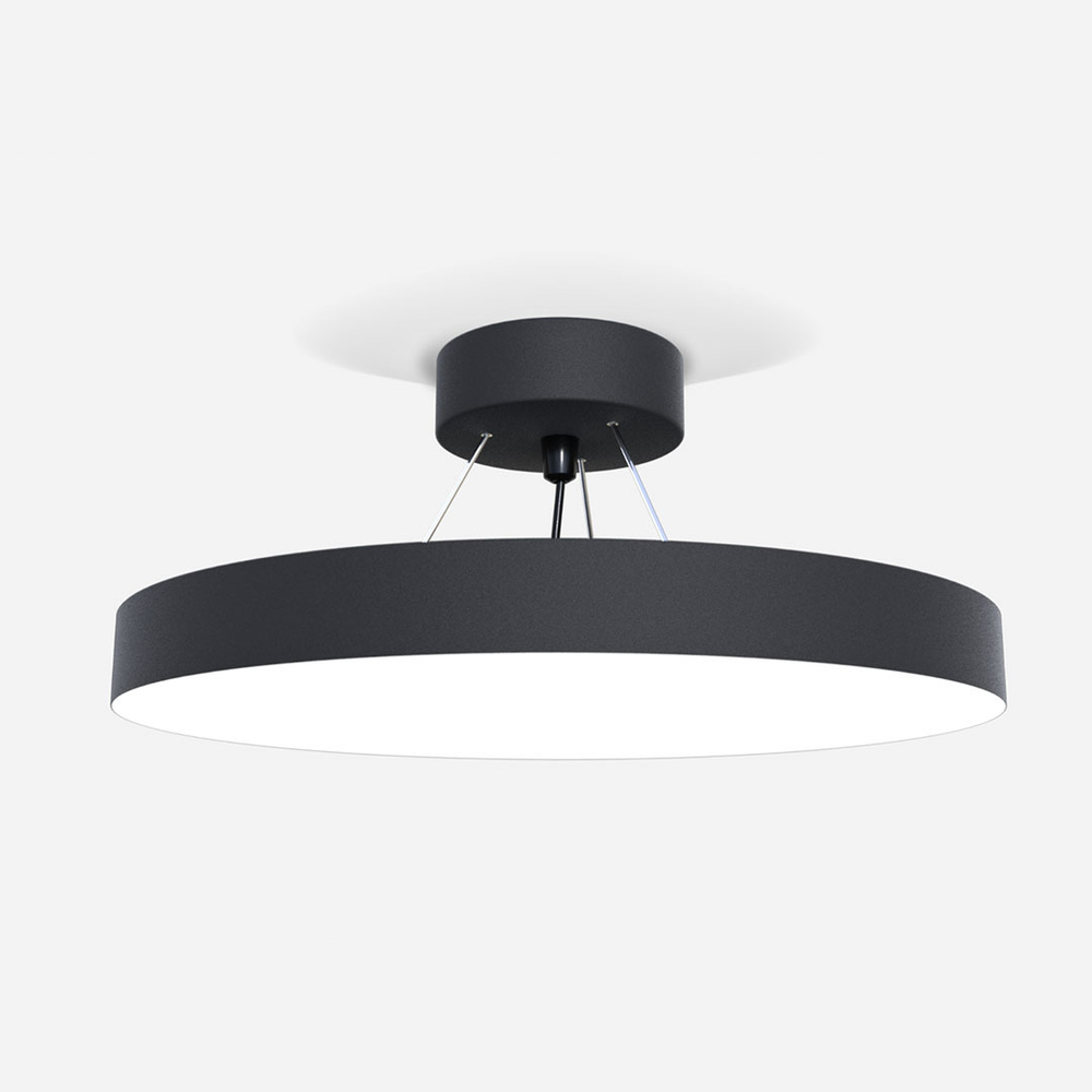 Светильник подвесной круг AltoLight Rim D500, потолочная чаша в комплекте.