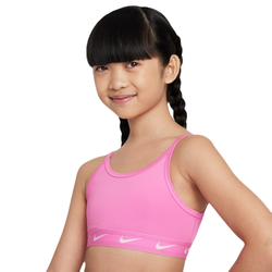 Топ для девочки теннисный Nike Dri-Fit One Sports Bra - playful pink/white