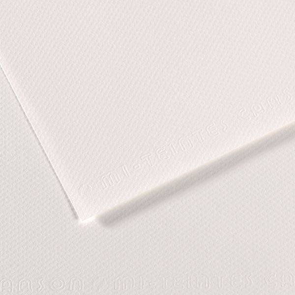 Бумага для пастели Mi-Teintes 160 г/м², A4 21х29.7 см, 25 л, №335 белый, Canson, C31027S001