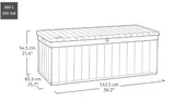 Keter Сундук Дарвин 380 л (Darwin Box 380L) коричневый — фото 2