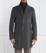 Хлопковое пальто 2в1 h hyde bib BOSS BLACK - графитовый(50502250)