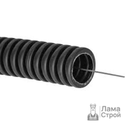 Труба гофрированная с зондом ПНД 20 мм 100 м чёрный