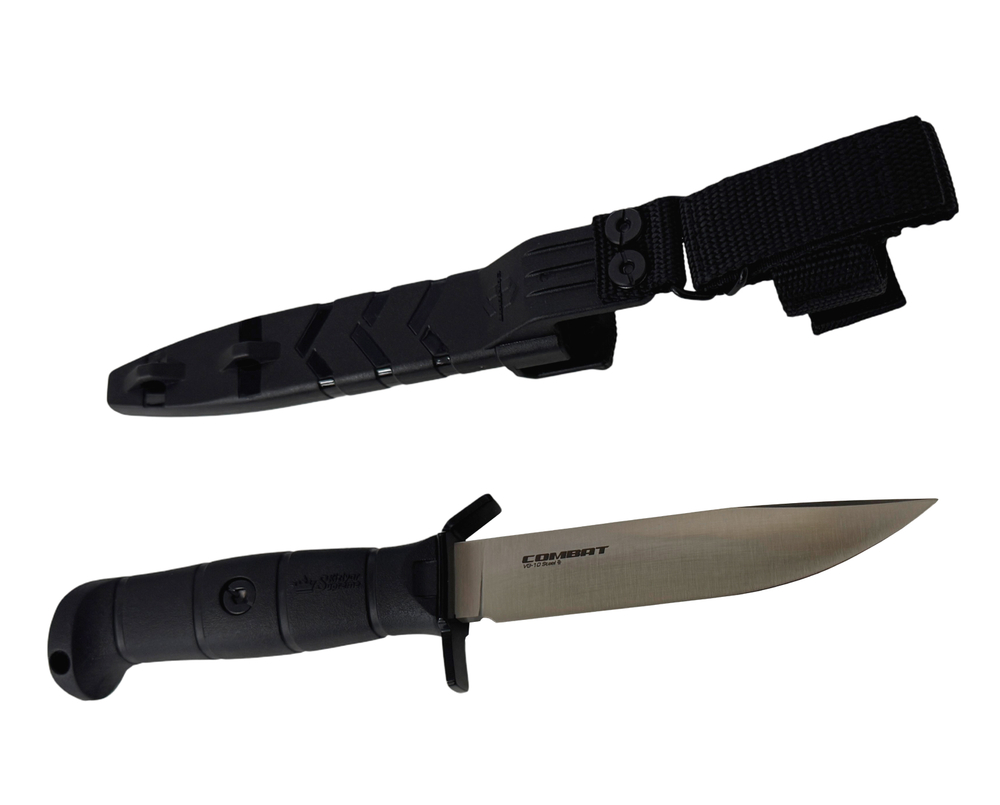 Нож тактический Combat, сталь VG-10 (Cryo) Convex, Satin, Kizlyar Supreme, 4610094298304