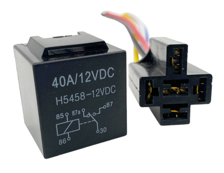 Реле 4-контактное 40A/12VDC в сборе с колодкой