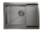 KS-6045U, СТАЛЬ САТИН, стальная кухонная мойка KITCHEN SPACE