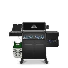 Газовый гриль Broil King Baron 490 IRХ Shadow, 6 горелок (с ИК-горелкой и возможностью установки пеллетного модуля), вертел, чёрный