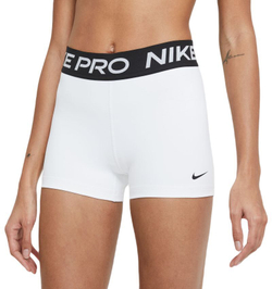 Женские Шорты теннисные Nike Pro 365 Short 3in - white/black/black