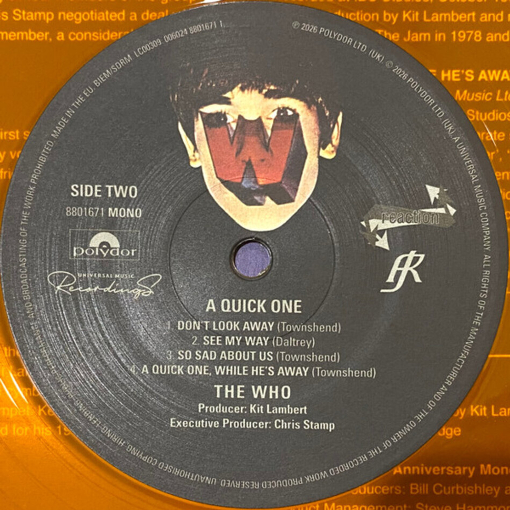 The Who / A Quick One (Limited Edition)(Coloured Vinyl)(2LP)