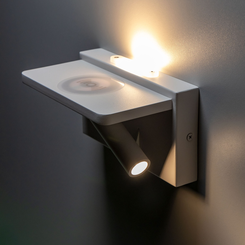 Citilux Декарт CL704370 LED USB QI Светильник поворотный Белый