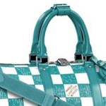 LOUIS VUITTON Keepall Bandouliere 45 Teal Blue