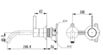 Смеситель для раковины RUBINELLI ELEGANZA RB-L5010GM