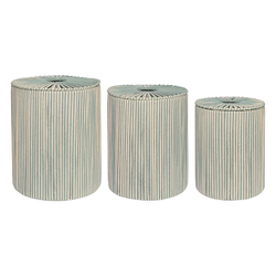 Корзина плетеная Tkano Dholak Mint Ethnic tk24-st_ba0036