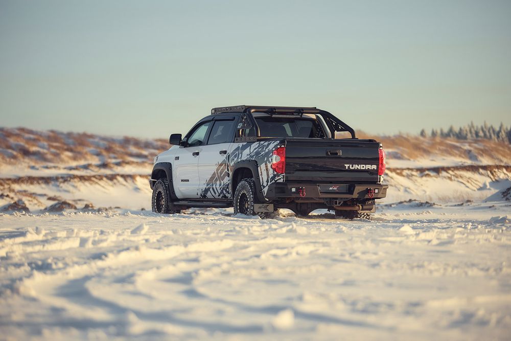 Бампер силовой задний BMS PRO-Line для Тойота Тундра 2014-2021