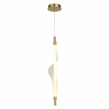 Светильник подвесной LED 1*25W 3000K SL6109.213.01 золото Alba ST-Luce