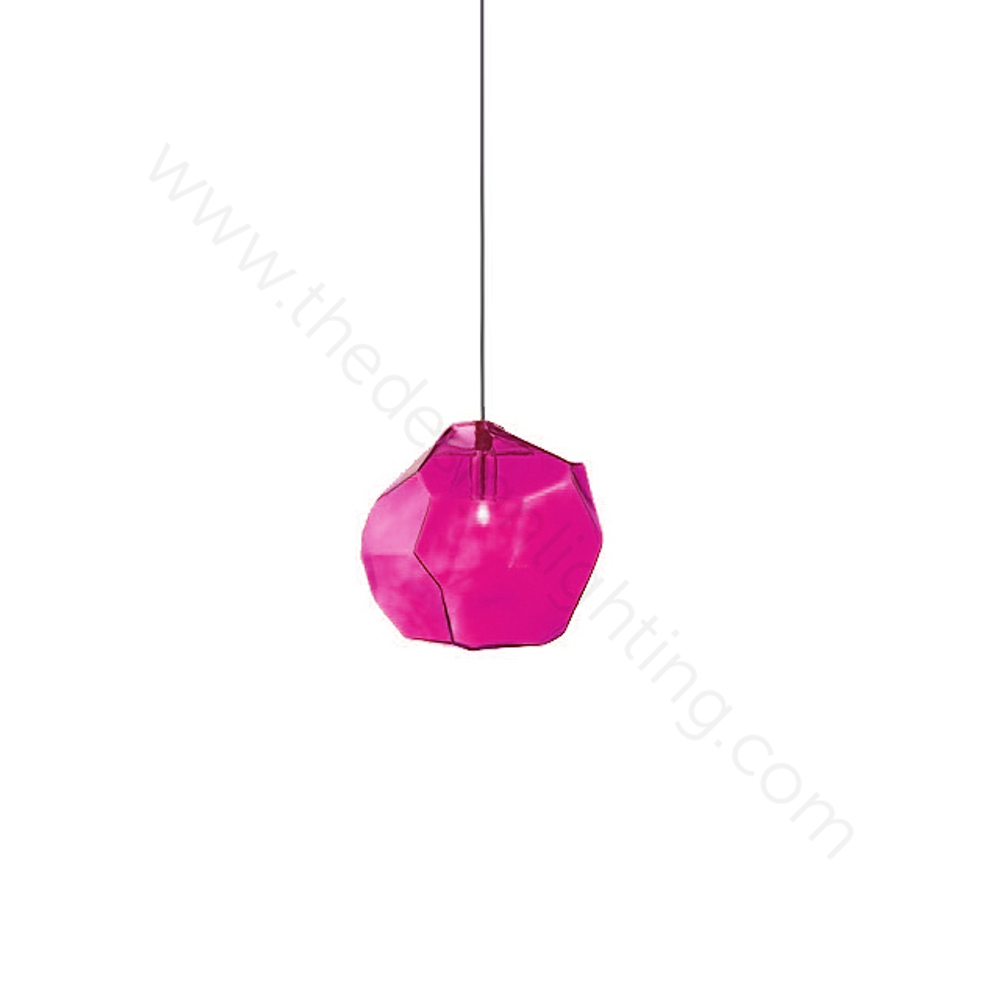 Pendant design lamp Ice Cube by Lasvit (Pink)