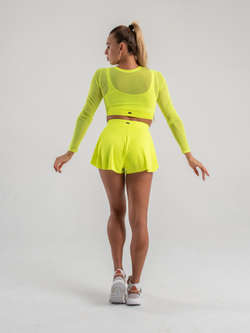 Shorts Double Fly, Yellow