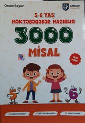 5-6 yaş məktəbəqədər 3000 misal