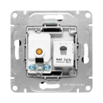 Механизм розетки TV+RJ45 (cat5), чёрный Эпика EKF