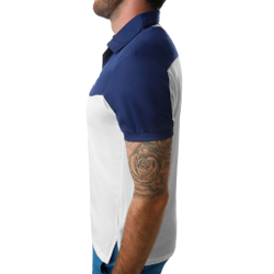 Мужское теннисное поло Diadora Court Polo Men - White, Dark Blue