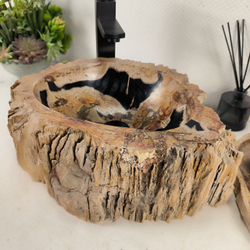 Раковина из окаменелого дерева OD-64481 43x32x15 из натурального камня