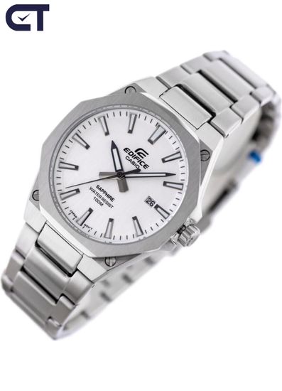 Casio EFR-S108D-7AVUEF Edifice часы наручные мужские — тонкая стальная модель с сапфировым стеклом