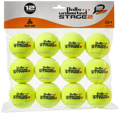 Juniorskie pilki tenisowe Balls Unlimited Stage 2 12B