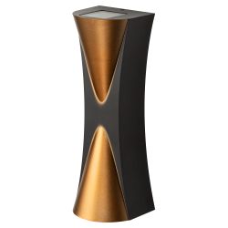 Светильник накладной светодиодный ЭРА WL43 BK+GD 6Вт 3500К IP54 черный/золото для интерьера и фасадов зданий | Настенная подсветка
