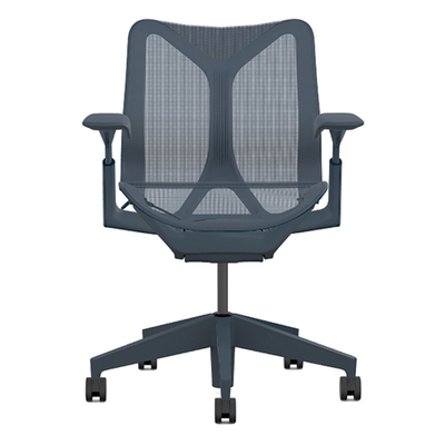 Кресло Herman Miller Cosm, низкая спинка, цвет Nightfall, регулируемые подлокотники