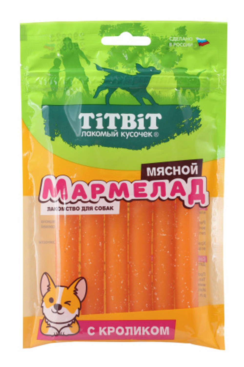 TiTBiT Лакомство д/собак Мармелад мясной с Кроликом, 120г