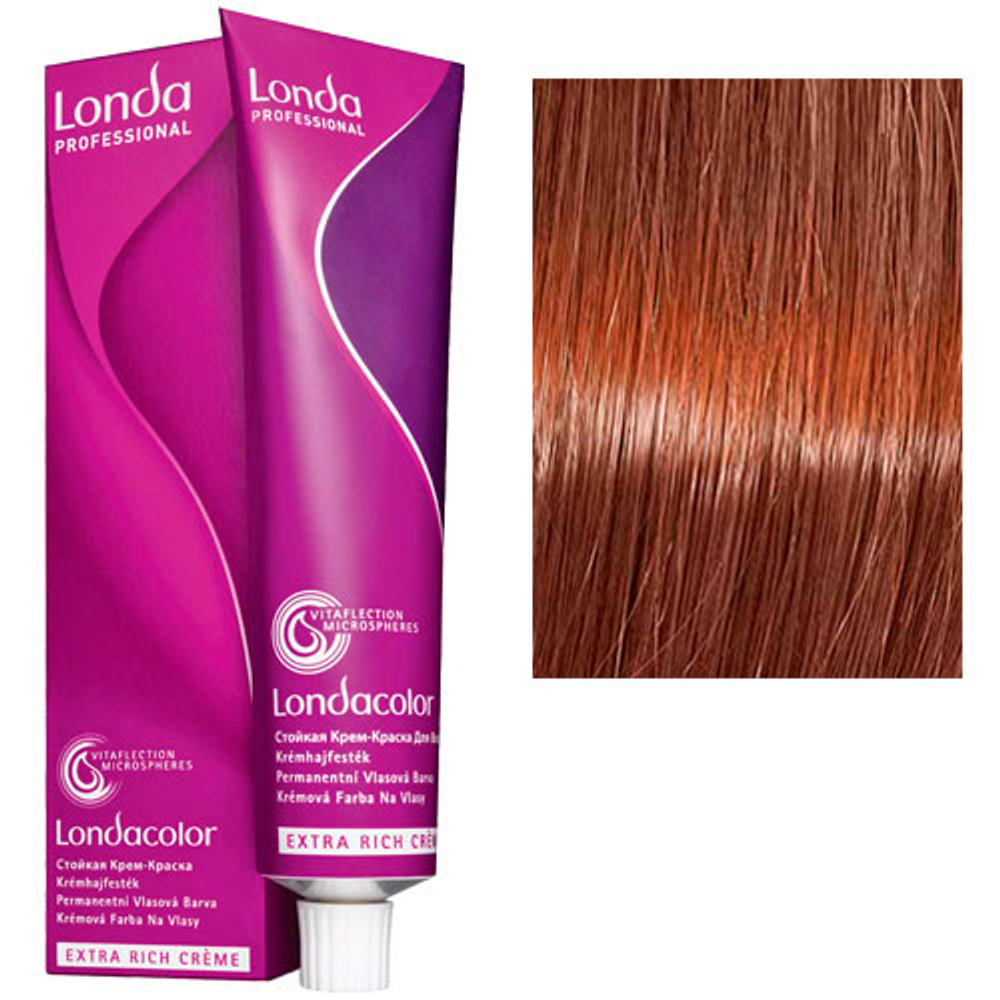Londa Professional Стойкая крем-краска дл волос, 7/74 блонд коричнево-медный, 60 мл
