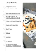 Меню-конструктор на 14 дней 1600-1700 ккал (2024 г.)
