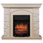 Каминокомплект Real Flame Elford WT с очагом Fobos Lux Black RC