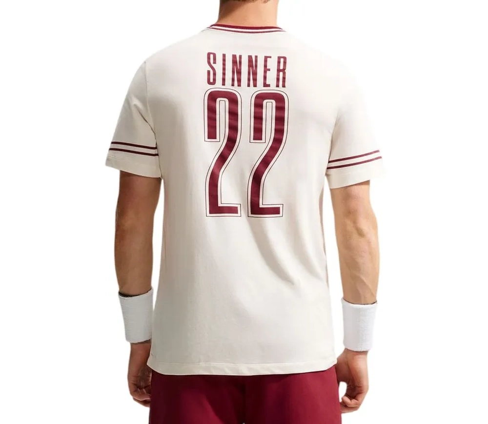 Мужская теннисная футболка Nike Court Dri-Fit Sinner - pale beige