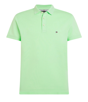 Мужское теннисное поло Tommy Hilfiger Core 1985 Slim Polo - мятный гель