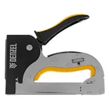 Степлер металл., скобы в комплекте, плавная регулировка удара, 2К рукоятка, тип 53, 4-14 мм Denzel — фото 3
